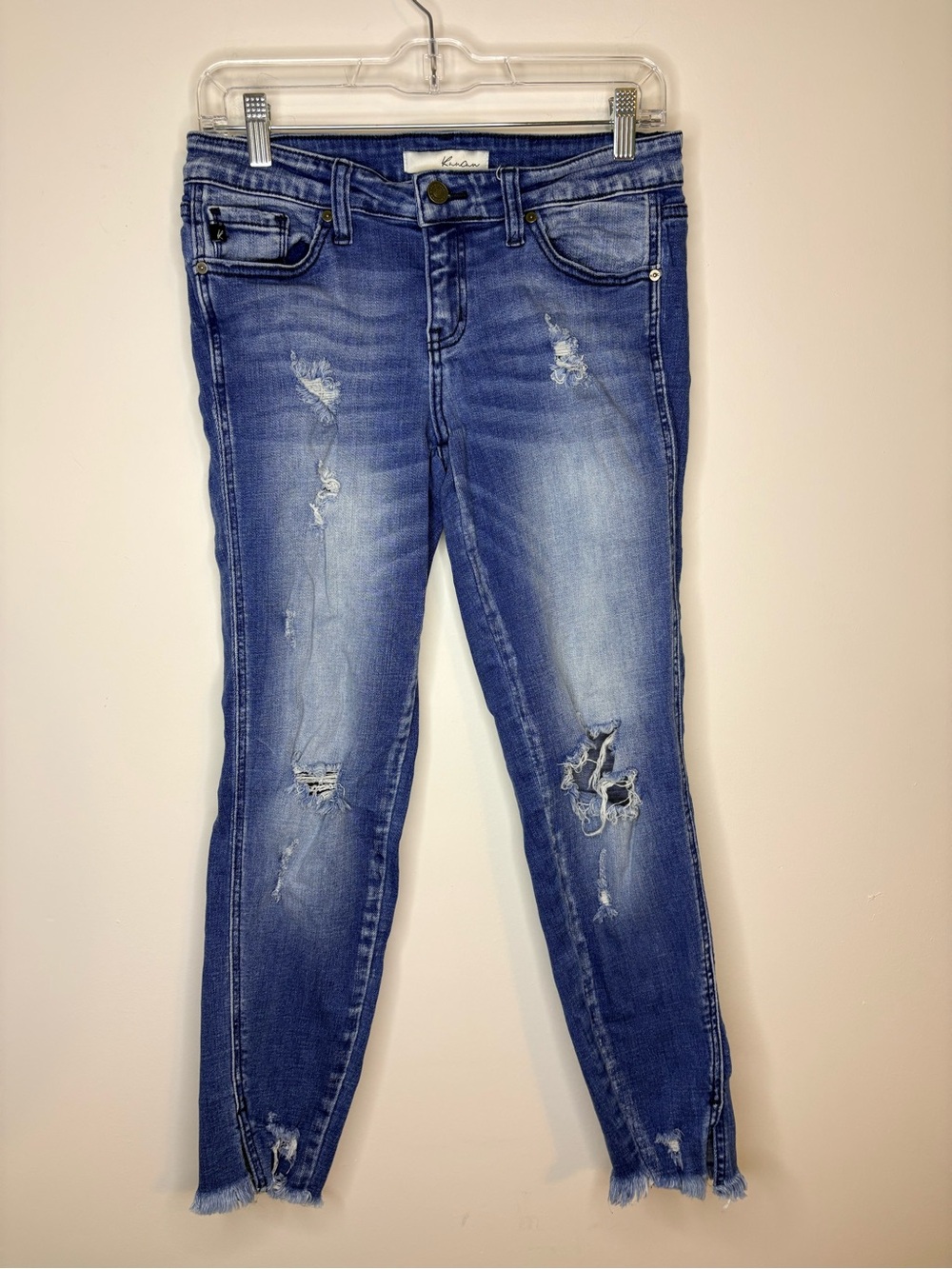 KanCan Distressed Ripped Skinny Jeans Size 7/27